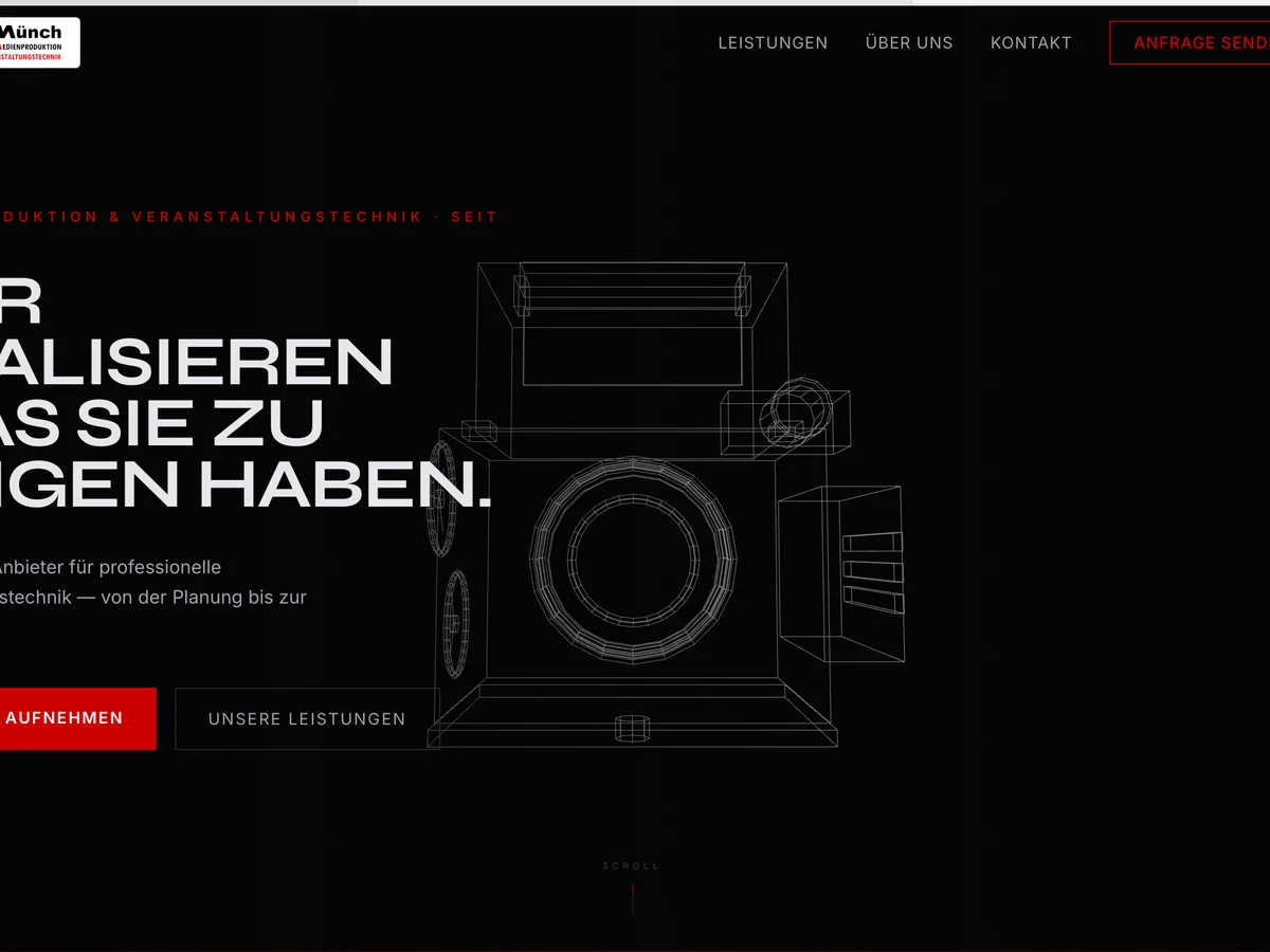 Münch Medienproduktion – Website